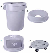 CIRCULAR REFUSE BIN
