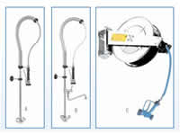 PRE RINSE SPRAY AND HOSE REEL
