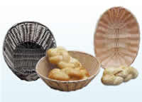 bread baskets woven plastic
