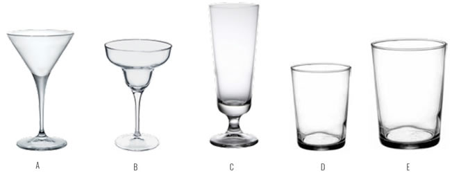 Cocktail glasses