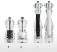 Nancy Acrylic salt and pepper mills