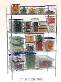 CHROMED SHELVING UNIT
