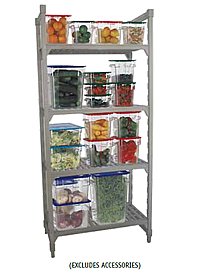 plastic shelving unit
