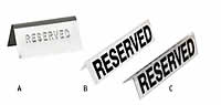 Reserved Table Sign